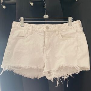 Women's White Denim Shorts